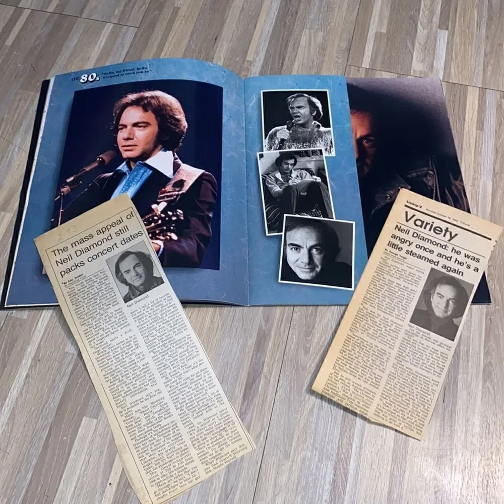 Neil Diamond 1990s Souvenir Concert Program Lovescape tour in Los Angeles